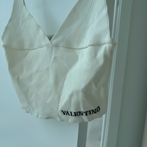 VALENTINO STRETCH KNIT CROP TOP - Picture 4 of 7